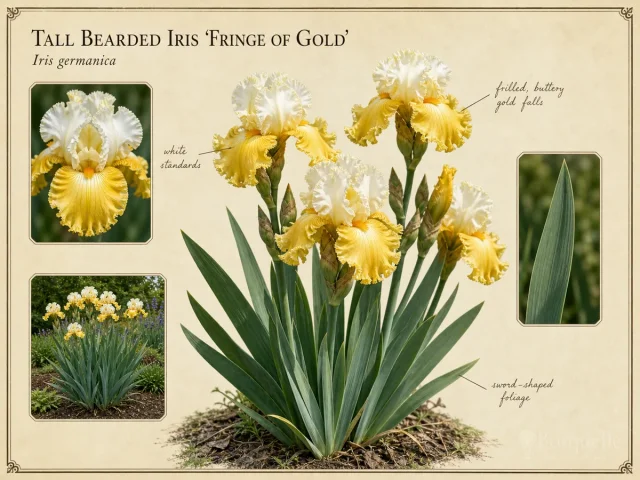 Tall Bearded Iris ‘Fringe of Gold’ (Iris ‘Fringe of Gold’)