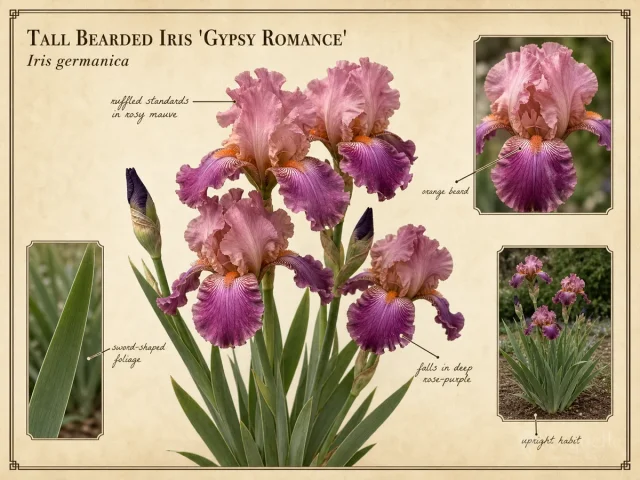 Tall Bearded Iris ‘Gypsy Romance’ (Iris ‘Gypsy Romance’)