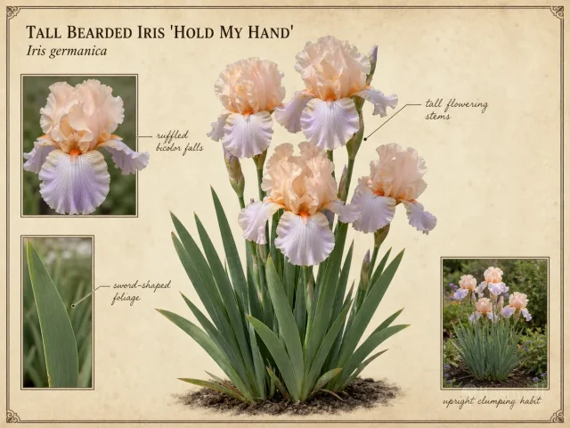 Tall Bearded Iris ‘Hold My Hand’ (Iris ‘Hold My Hand’)