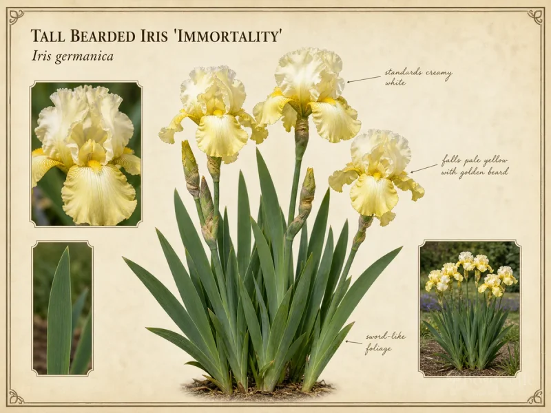 Tall Bearded Iris ‘Immortality’ (Iris ‘Immortality’)