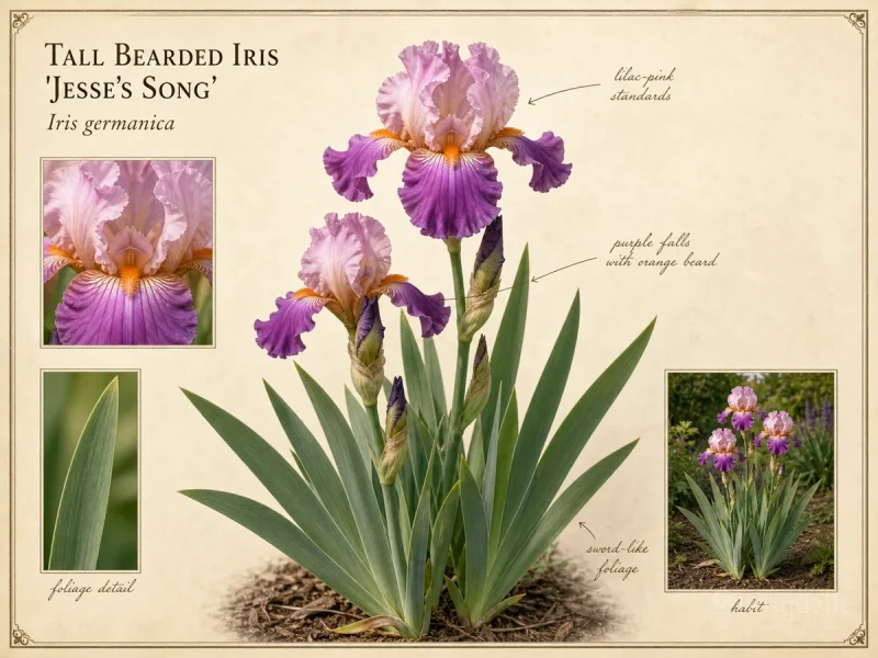 Tall Bearded Iris 'Jesse's Song'