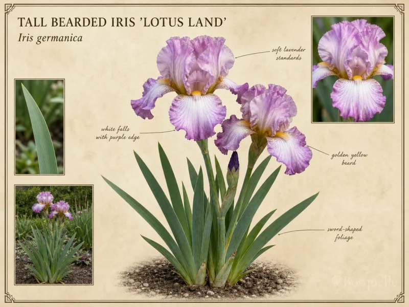 Tall Bearded Iris 'Lotus Land'