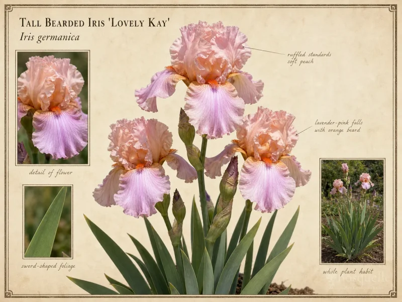 Tall Bearded Iris 'Lovely Kay'
