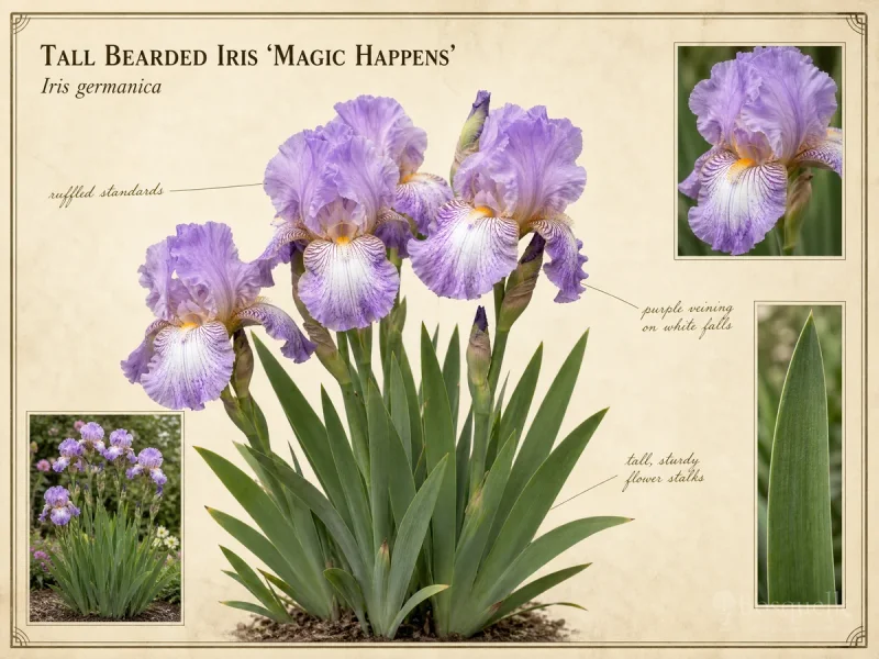 Tall Bearded Iris 'Magic Happens'