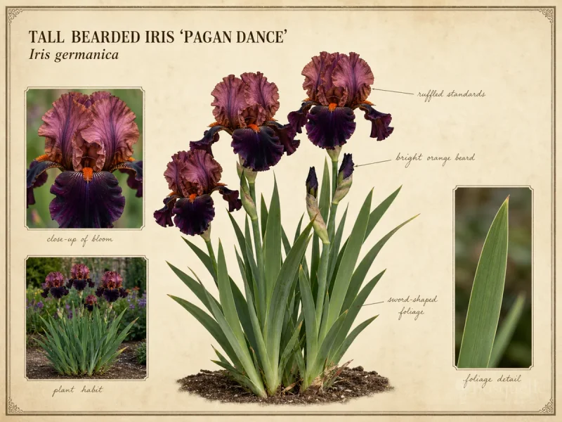 Tall Bearded Iris 'Pagan Dance'