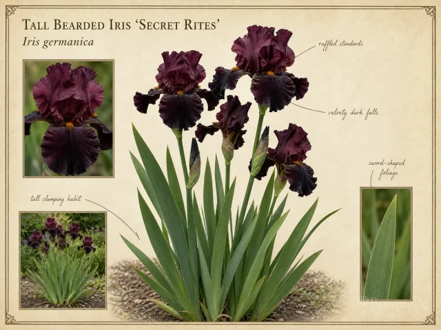 Tall Bearded Iris ‘Secret Rites’ (Iris ‘Secret Rites’)