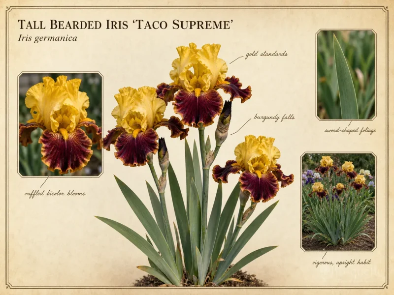 Tall Bearded Iris 'Taco Supreme'