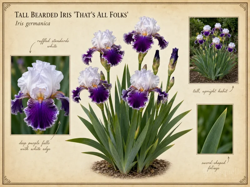 Tall Bearded Iris 'That's All Folks'