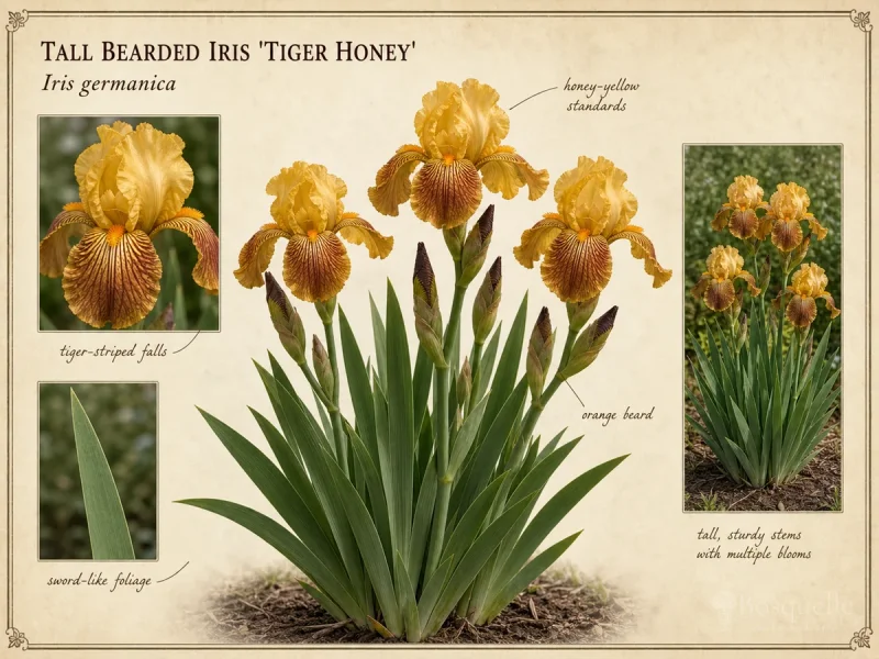 Tall Bearded Iris 'Tiger Honey'