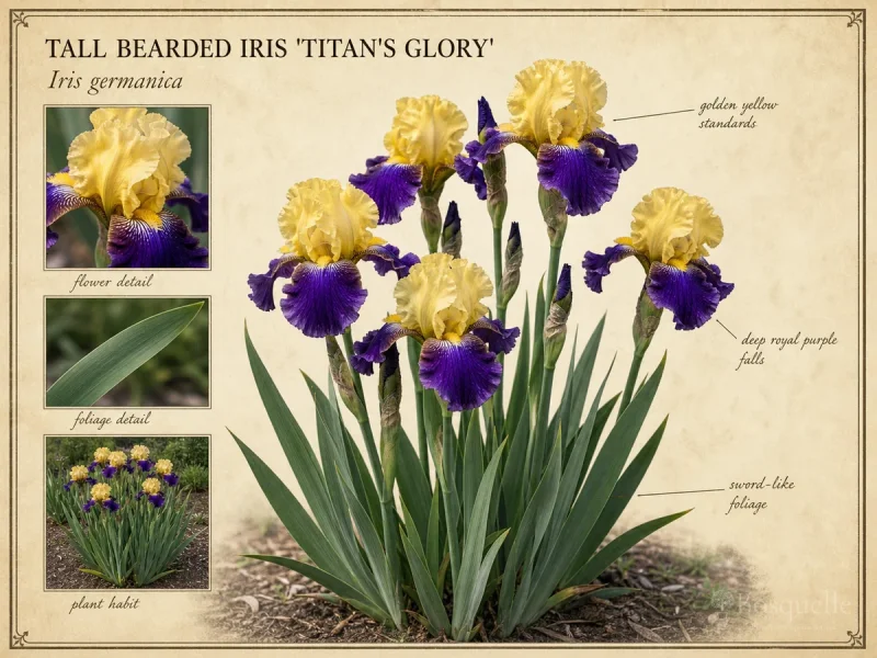 Tall Bearded Iris 'Titan's Glory'
