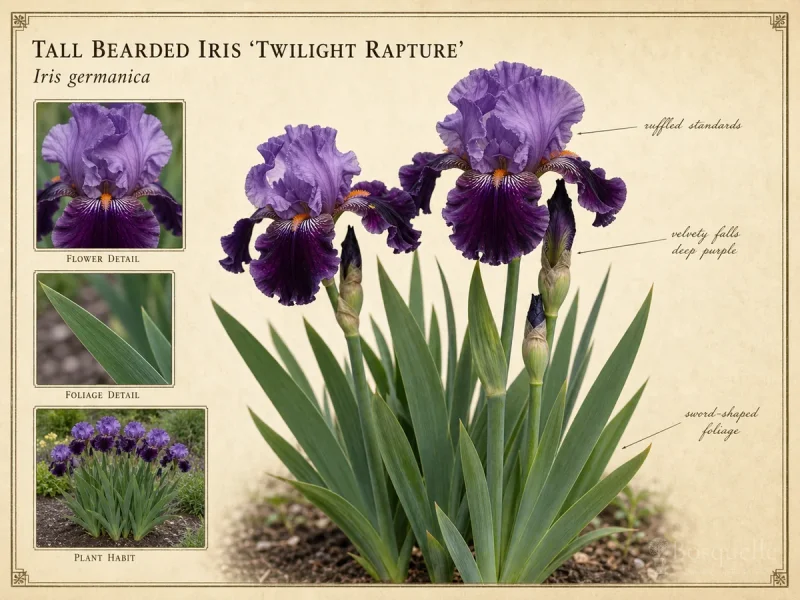 Tall Bearded Iris 'Twilight Rapture'