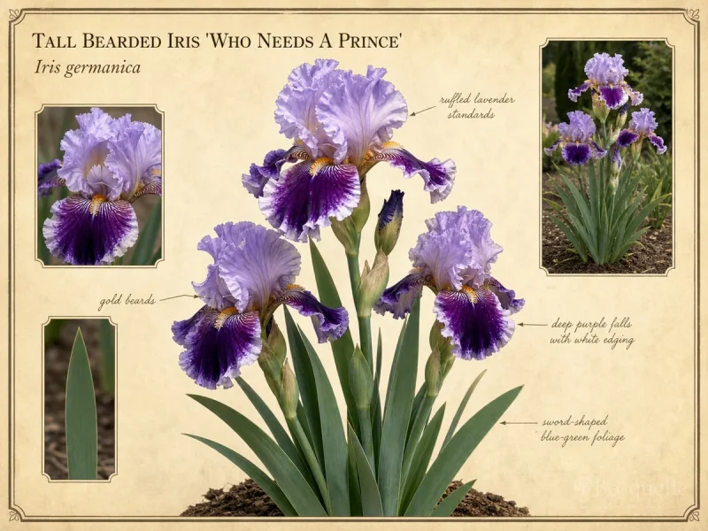 Tall Bearded Iris 'Who Needs A Prince'