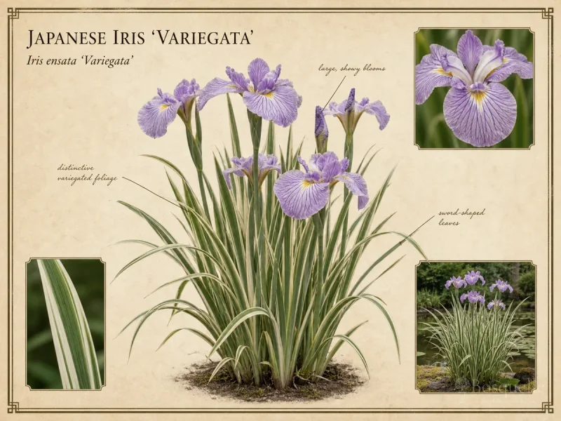 Japanese Iris 'Variegata' — Japanese iris (ensata) (19)
