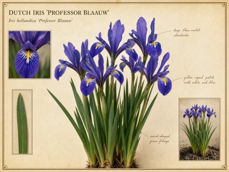 Dutch Iris 'Professor Blaauw' — Dutch iris (hollandica) (4)