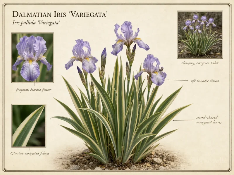 Dalmatian Iris 'Variegata'