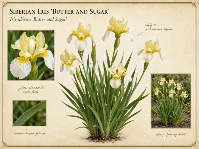 Siberian Iris 'Butter and Sugar'