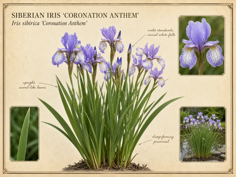 Siberian Iris 'Coronation Anthem'