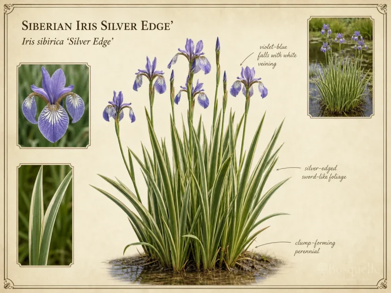 Siberian Iris Silver Edge'