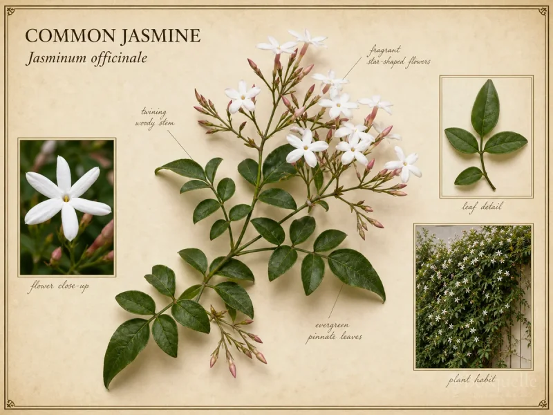 Common Jasmine (Jasminum officinale)
