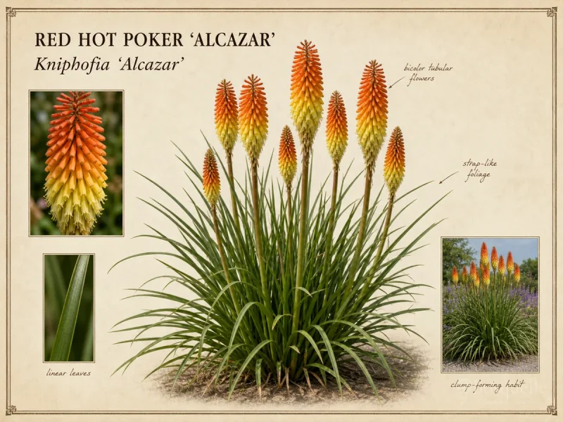 Red Hot Poker ‘Alcazar’ (Kniphofia ‘Alcazar’)