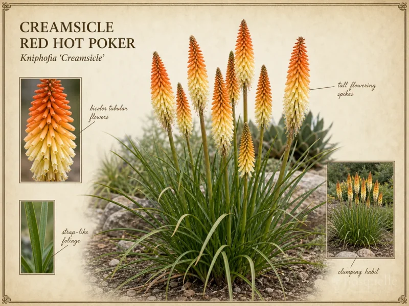 Creamsicle Red Hot Poker (Kniphofia ‘Creamsicle’)