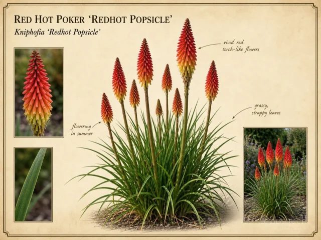 Red Hot Poker 'Redhot Popsicle'