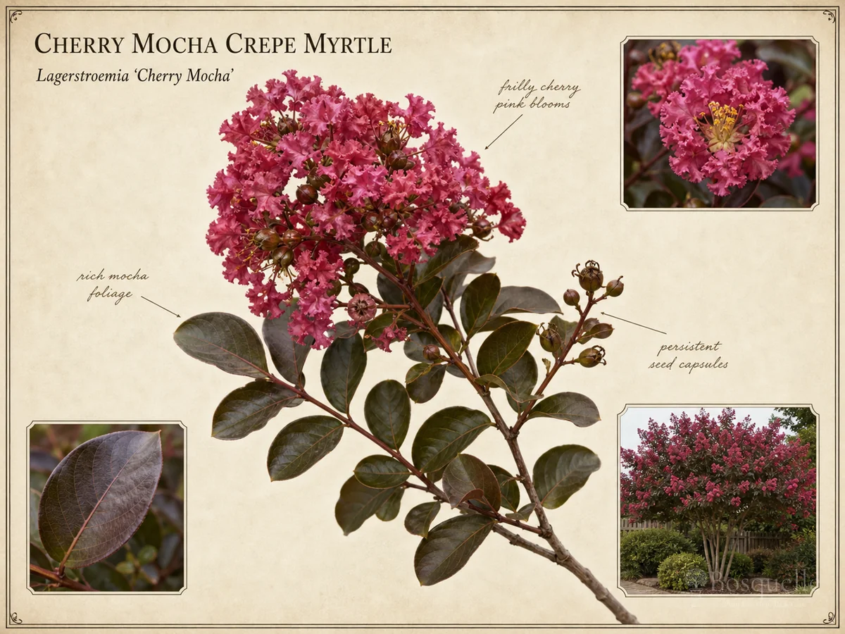 Cherry Mocha Crepe Myrtle (Lagerstroemia ‘Cherry Mocha’)