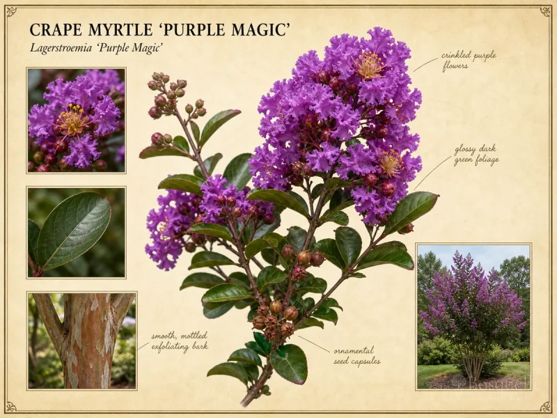 Crape Myrtle ‘Purple Magic’ (Lagerstroemia ‘Purple Magic’)