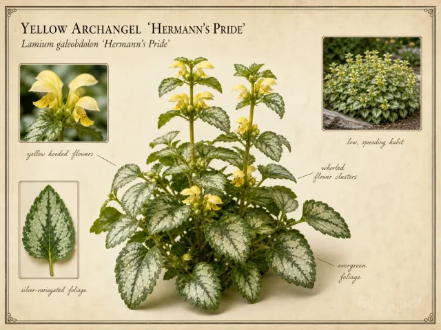 Yellow Archangel ‘Hermann’s Pride’ (Lamium galeobdolon ‘Hermann’s Pride’)