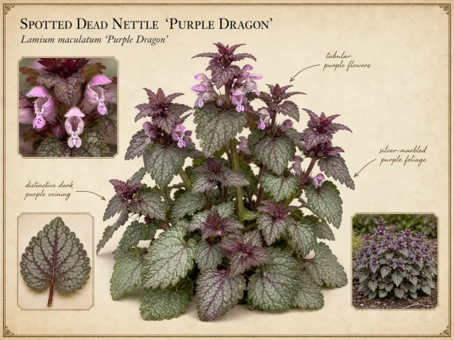 Spotted Dead Nettle ‘Purple Dragon’ (Lamium maculatum ‘Purple Dragon’)