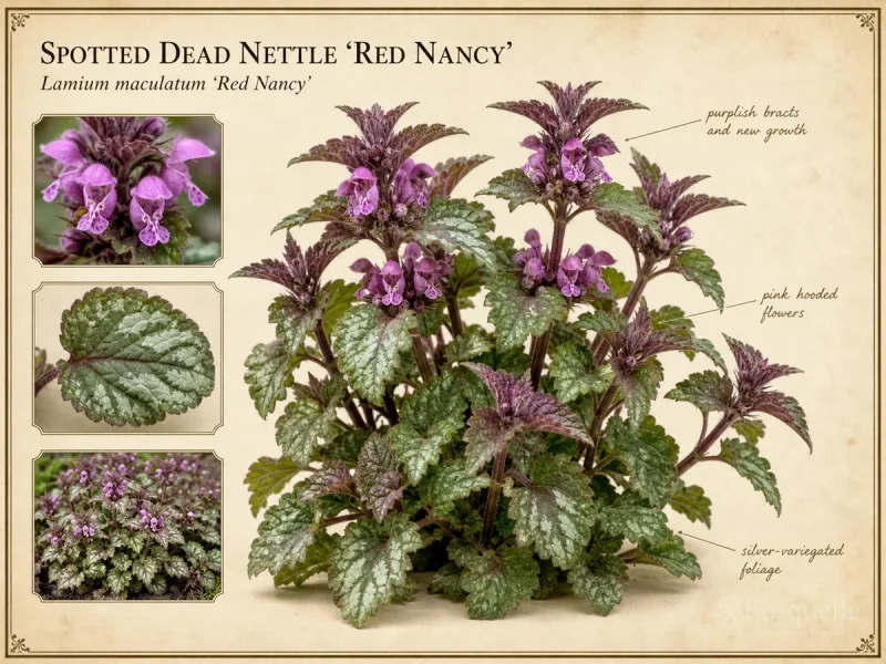 Spotted Dead Nettle 'Red Nancy' — Contain runners at plant-out