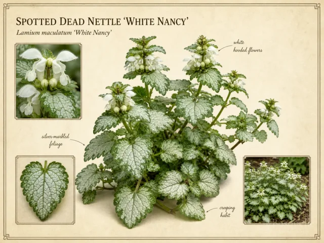 Spotted Dead Nettle ‘White Nancy’ (Lamium maculatum ‘White Nancy’)