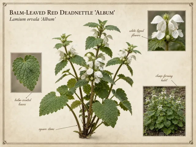 Balm-Leaved Red Deadnettle ‘Album’ (Lamium orvala ‘Album’)