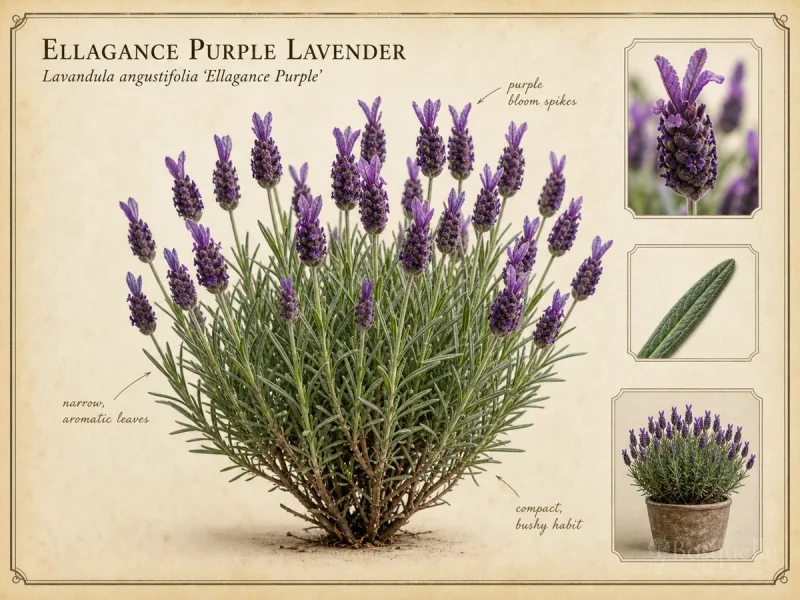 Ellagance Purple Lavender (Lavandula angustifolia ‘Ellagance Purple’)
