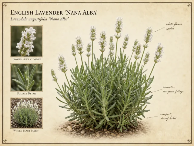 English Lavender ‘Nana Alba’ (Lavandula angustifolia ‘Nana Alba’)