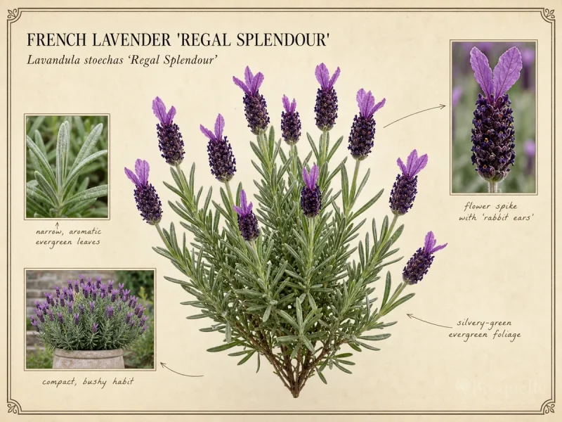 French Lavender ‘Regal Splendour’ (Lavandula stoechas ‘Regal Splendour’)