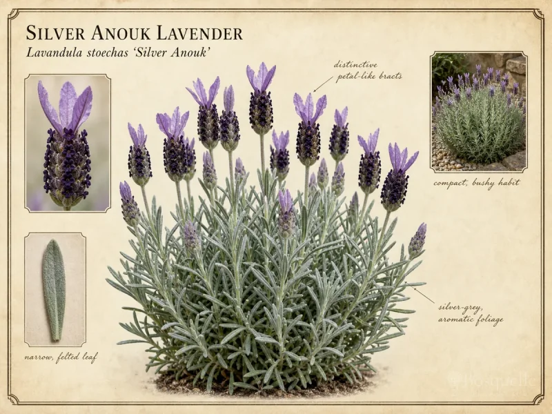 Silver Anouk Lavender (Lavandula stoechas ‘Silver Anouk’)