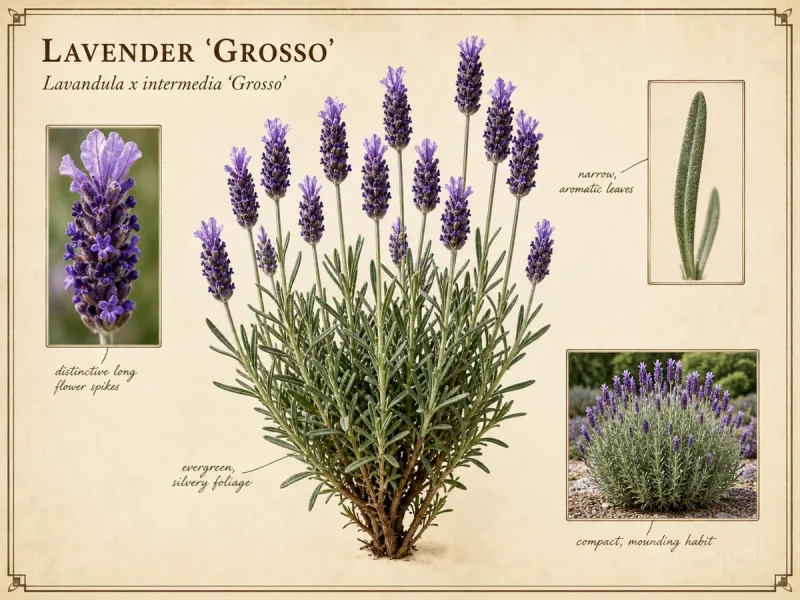 Lavender ‘Grosso’ (Lavandula x intermedia ‘Grosso’)