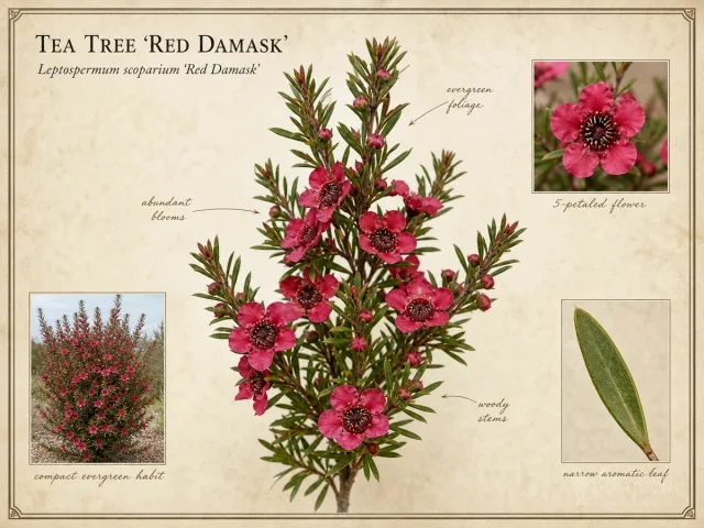 Tea Tree 'Red Damask'