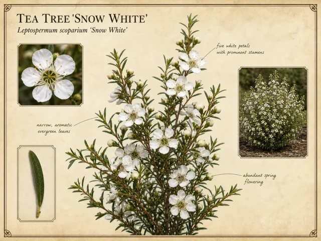 Tea Tree 'Snow White'