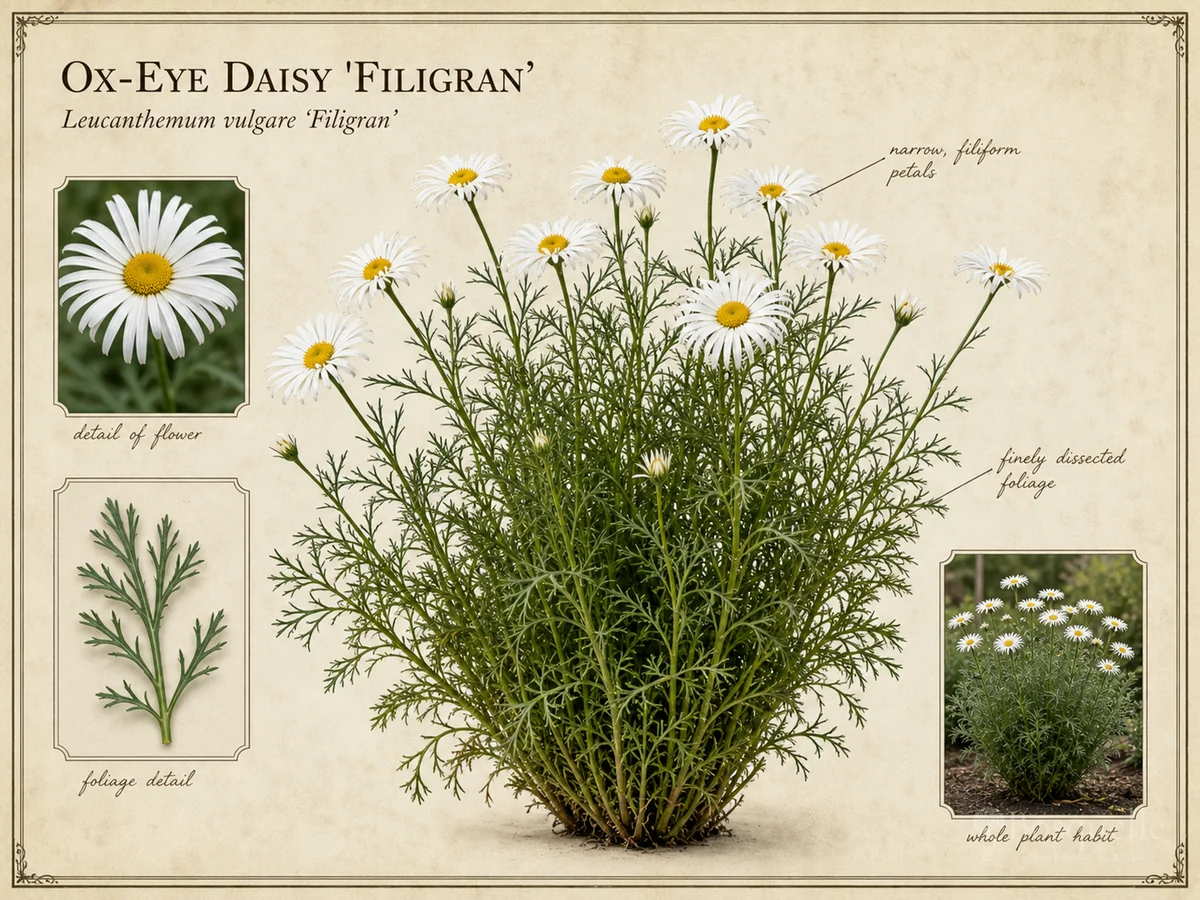 Ox-Eye Daisy ‘Filigran’ (Leucanthemum vulgare ‘Filigran’)