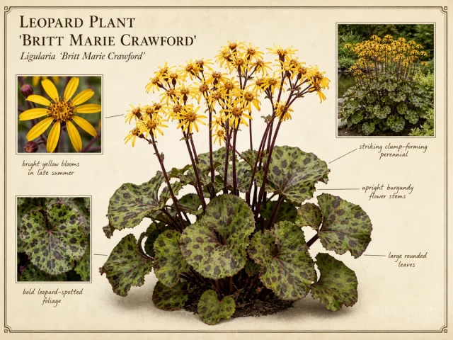 Leopard Plant ‘Britt Marie Crawford’ (Ligularia ‘Britt Marie Crawford’)