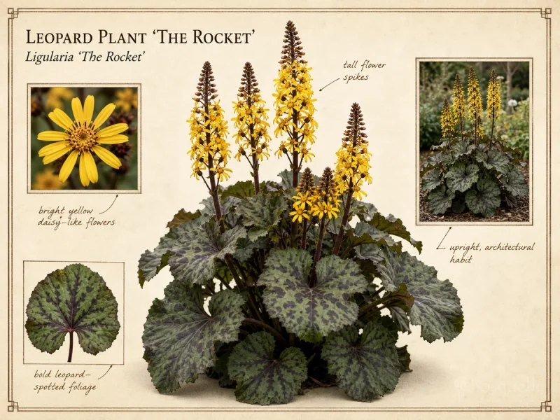 Leopard Plant ‘The Rocket’ (Ligularia ‘The Rocket’)