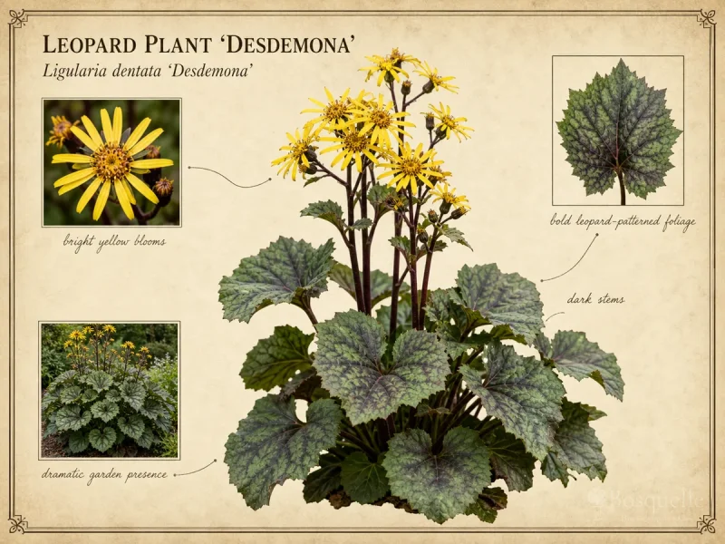 Leopard Plant ‘Desdemona’ (Ligularia dentata ‘Desdemona’)