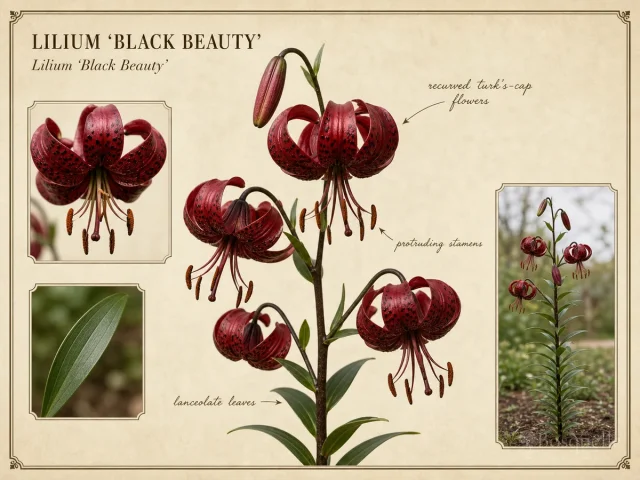 Lilium ‘Black Beauty’ (Lilium ‘Black Beauty’)