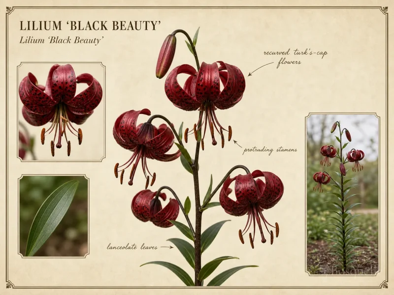 Lilium ‘Black Beauty’ (Lilium ‘Black Beauty’)
