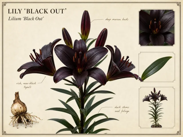 Lily ‘Black Out’ (Lilium ‘Black Out’)