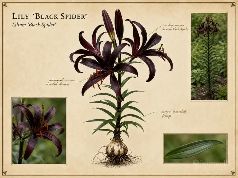Lily ‘Black Spider’ (Lilium ‘Black Spider’)