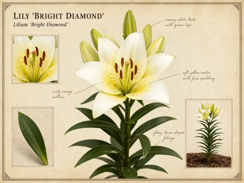 Lily ‘Bright Diamond’ (Lilium ‘Bright Diamond’)