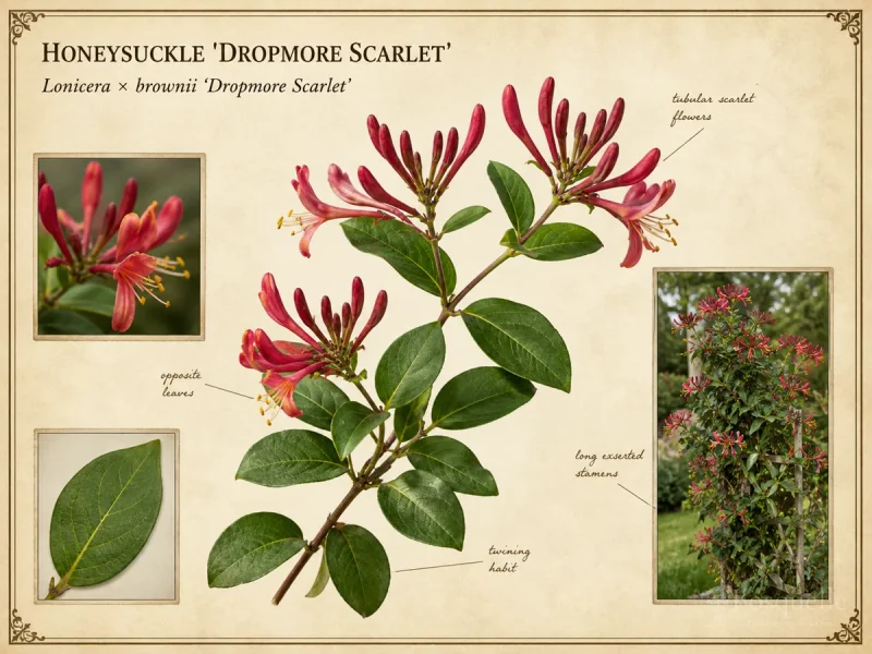 Honeysuckle 'Dropmore Scarlet'